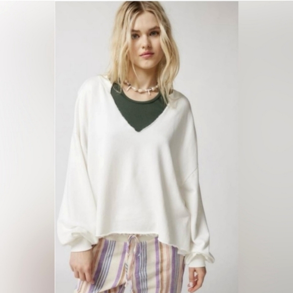 Urban Outfitters Tops - NWOT Urban Outfitters "Out From Under" Notched Neck Oversized Sweatshirt